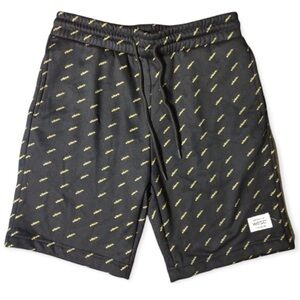 WeSC Black Vibe Spell Out Sweat Shorts Unisex Men's Medium Women’s L EUC